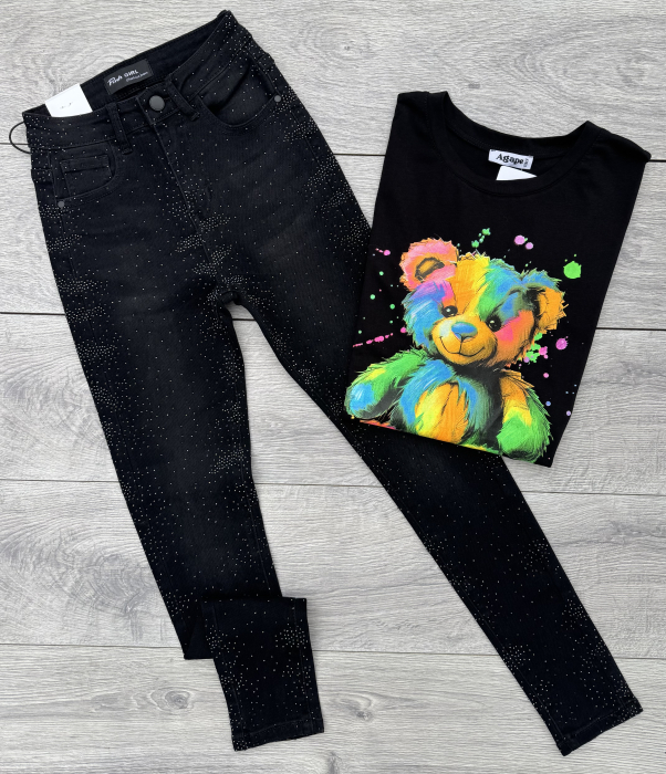 Set Tricou și Blugi Skinny W01 [2]