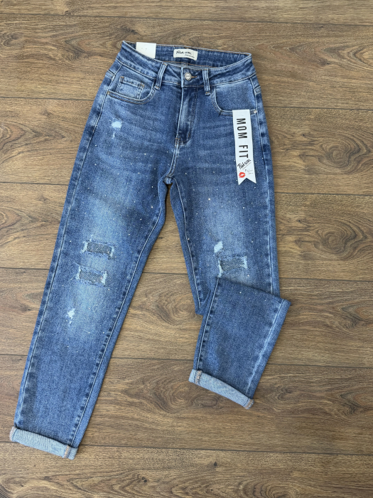 Blugi Elastici Mom-fit [2]