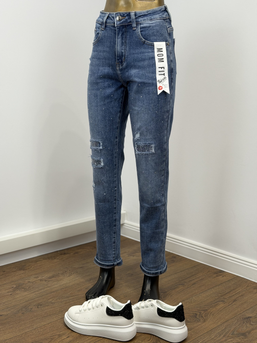 Blugi Elastici Mom-fit [4]