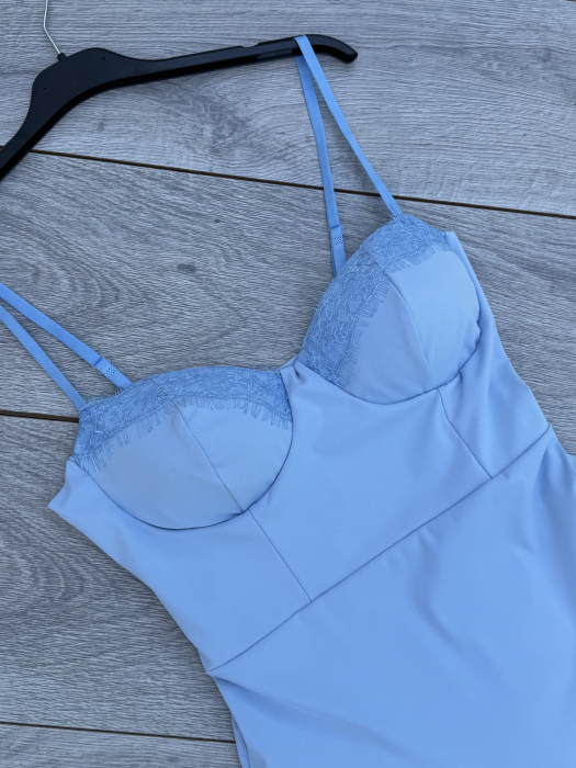 Body Damă cu Dantelă BabyBlue [2]