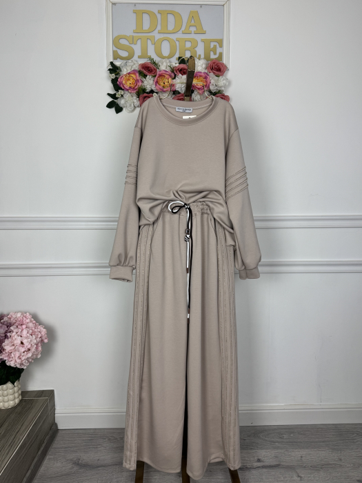 Compleu casual Soft Beige [3]