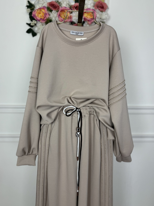 Compleu casual Soft Beige [2]