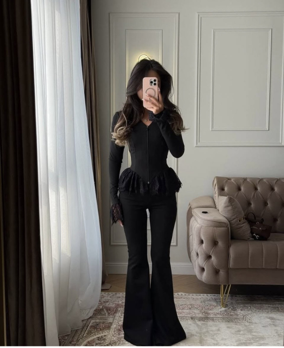 Compleu cu Dantelă-negru [3]