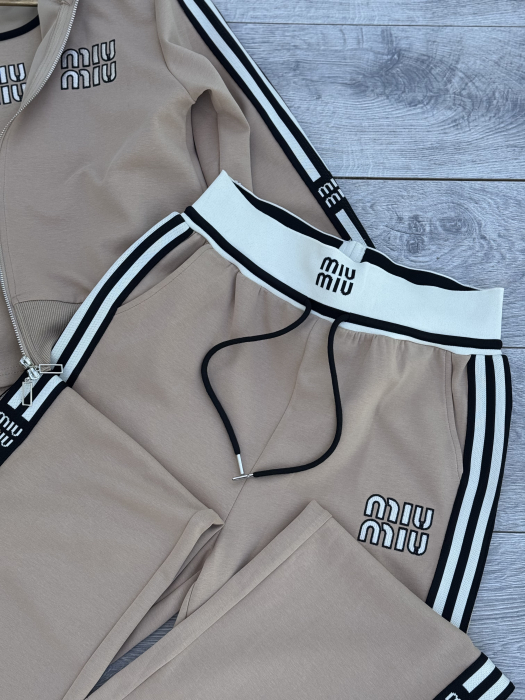 Compleu Damă 3 piese Calitate Superioara Miu-Bej [4]