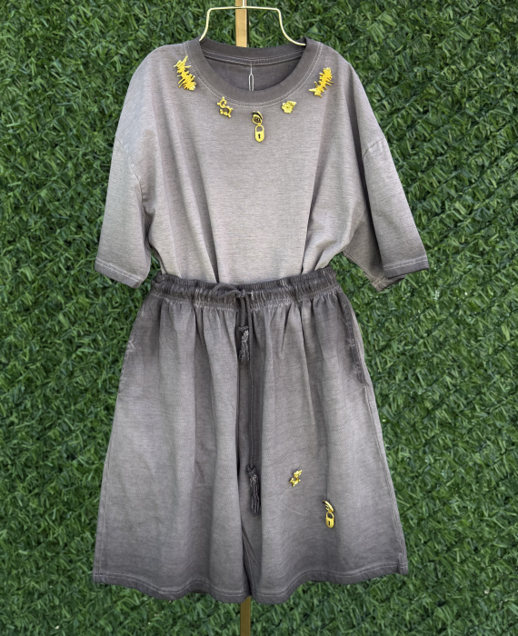 Compleu din bumbac premium Grey [6]