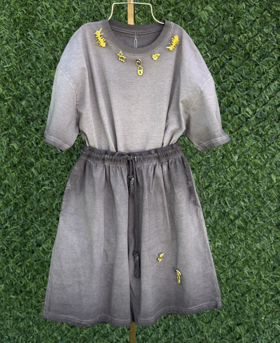 Compleu din bumbac premium Grey [5]