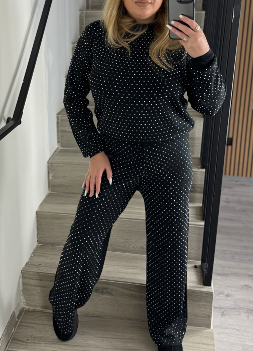 Compleu din tricot Black Shine [2]