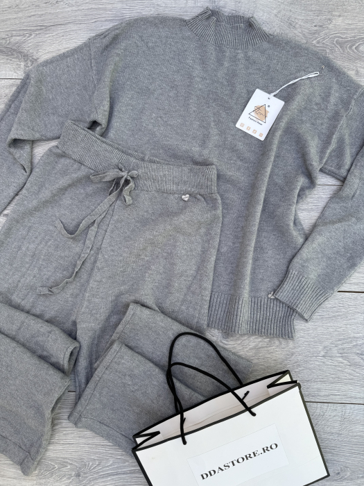 Compleu din tricot moale - gri [4]