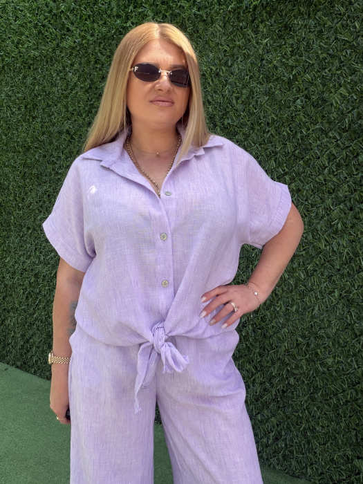 Compleu Sergio din vâscoză Lila [2]