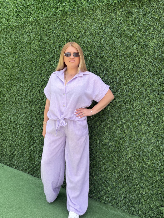 Compleu Sergio din vâscoză Lila [3]