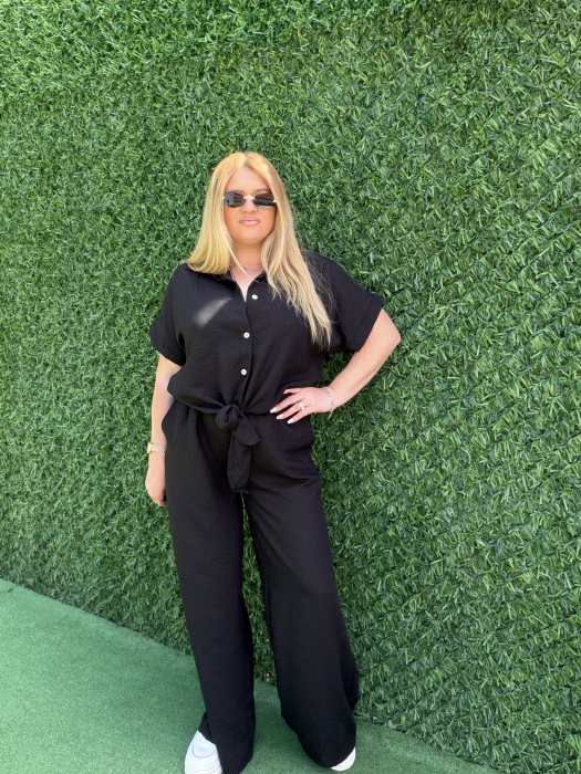 Compleu Sergio din vâscoză negru [6]