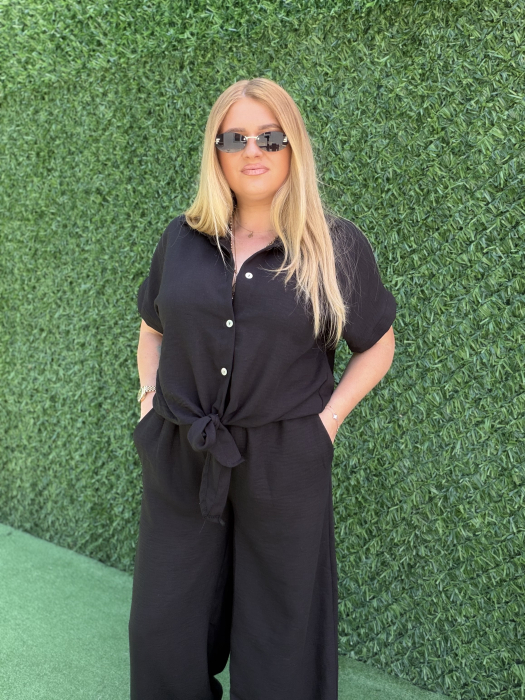 Compleu Sergio din vâscoză negru [9]