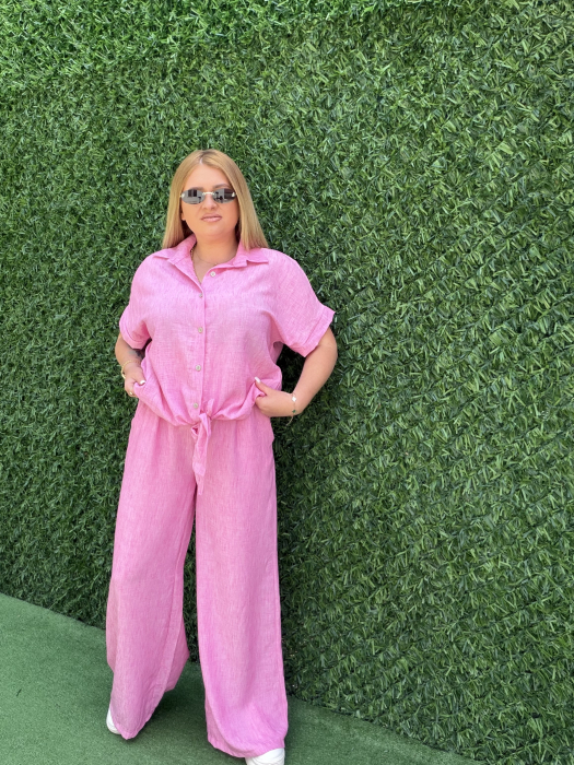 Compleu Sergio din vâscoză roz [2]