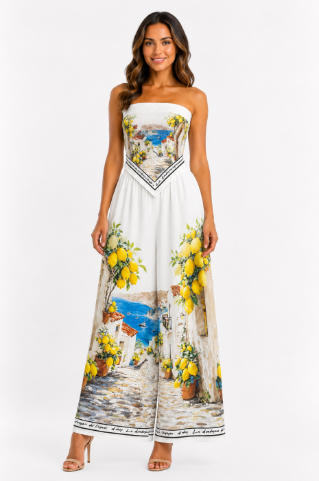 Compleu Amalfi Limone alb [2]