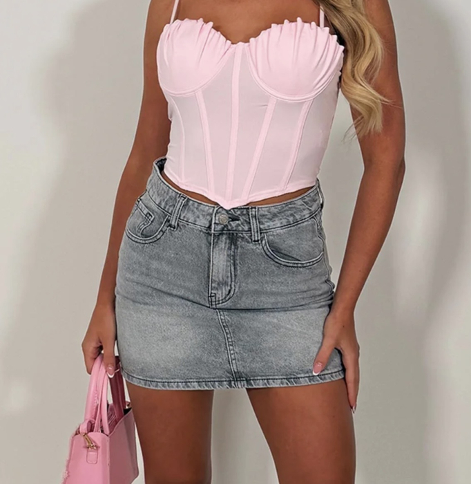 Fusta Nairobi- GreyPink [2]