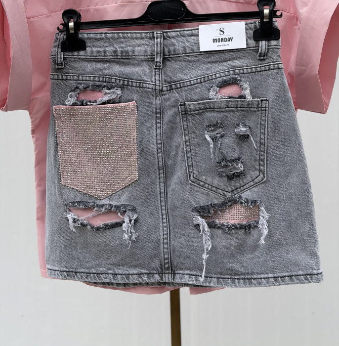 Fusta Nairobi- GreyPink [3]