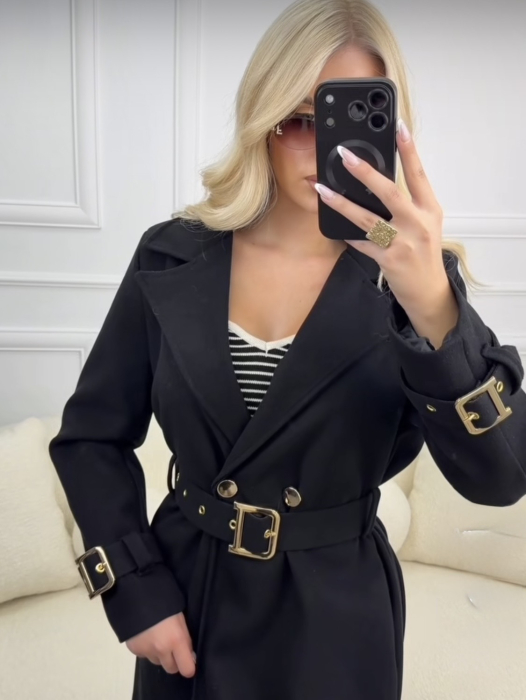 Palton Tailor- negru [2]