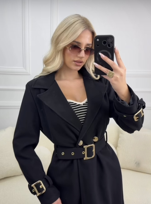 Palton Tailor- negru [3]