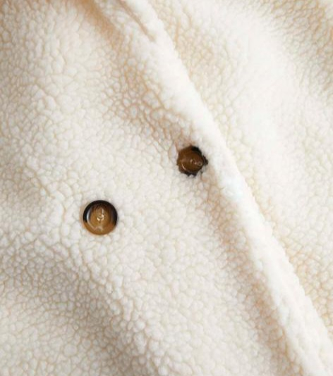 Palton Teddy Alb [7]