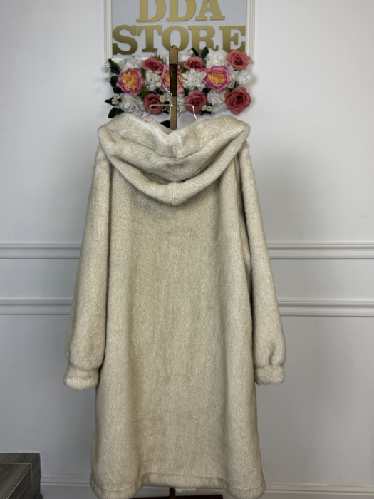 Palton Teddy Cappucino faux fur [4]
