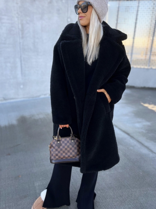 Palton Teddy - negru [5]