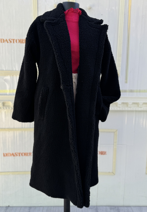 Palton Teddy - negru [3]