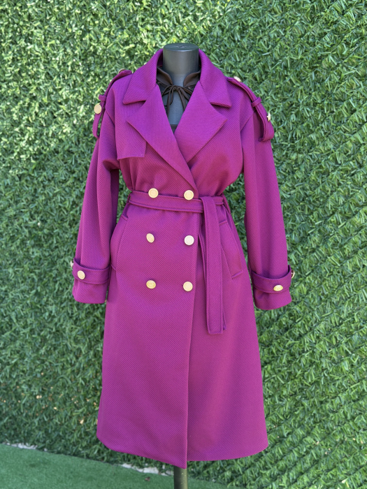 Palton Venetia fucsia [6]