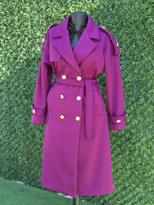 Palton Venetia fucsia [4]