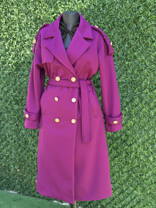Palton Venetia fucsia [2]