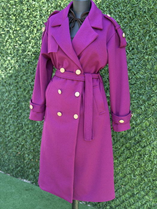 Palton Venetia fucsia [3]