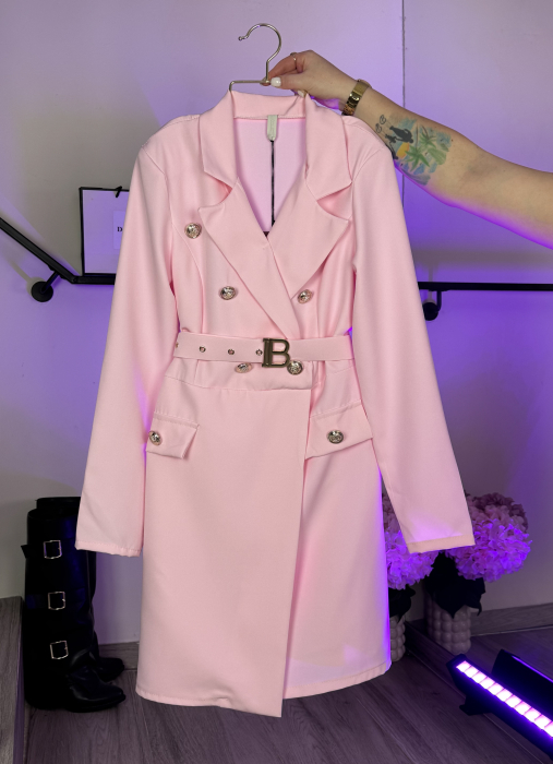 Rochie Monaco Croi tip sacou - Rose [2]