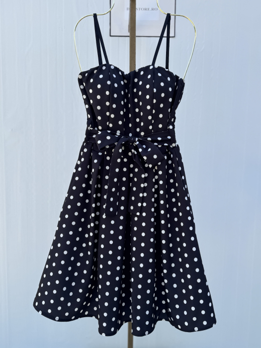 Rochie Parisian Dots - Negru [2]