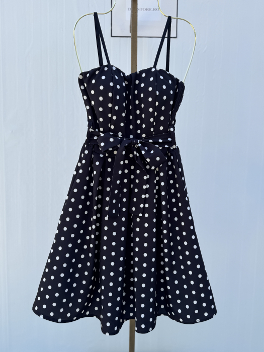 Rochie Parisian Dots - Negru [5]