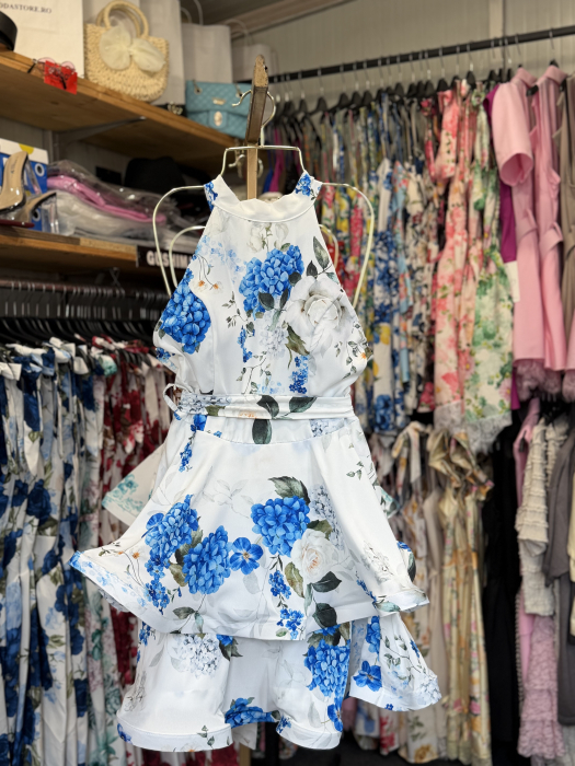 Rochie cu imprimeu floral Blue [2]