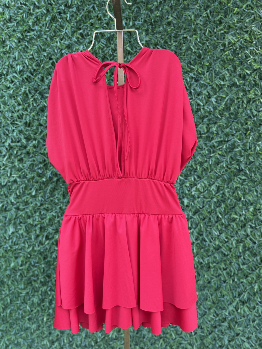Rochie din Lycra rosu [2]