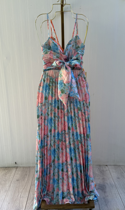 Rochie Dominicana plisată -blue [3]