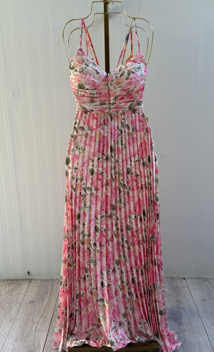 Rochie Dominicana plisată -rose [2]
