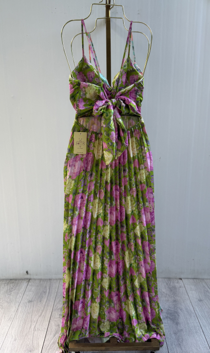 Rochie Dominicana plisată -verde [4]