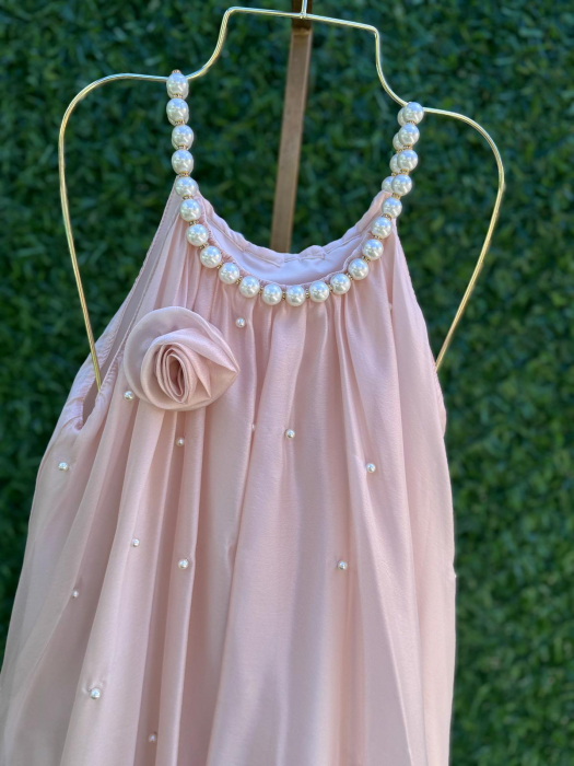 Rochie Eleganta din Sifon cu Perle [5]