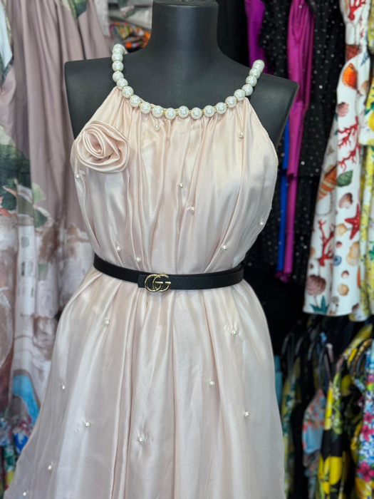 Rochie Eleganta din Sifon cu Perle [2]