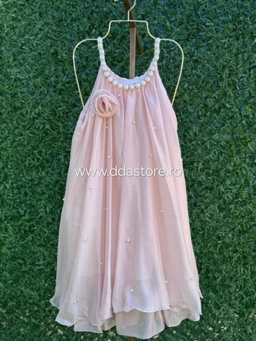 Rochie Eleganta din Sifon cu Perle [4]