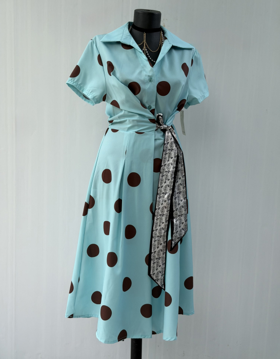 Rochie Grace Buline turcoaz deschis [4]