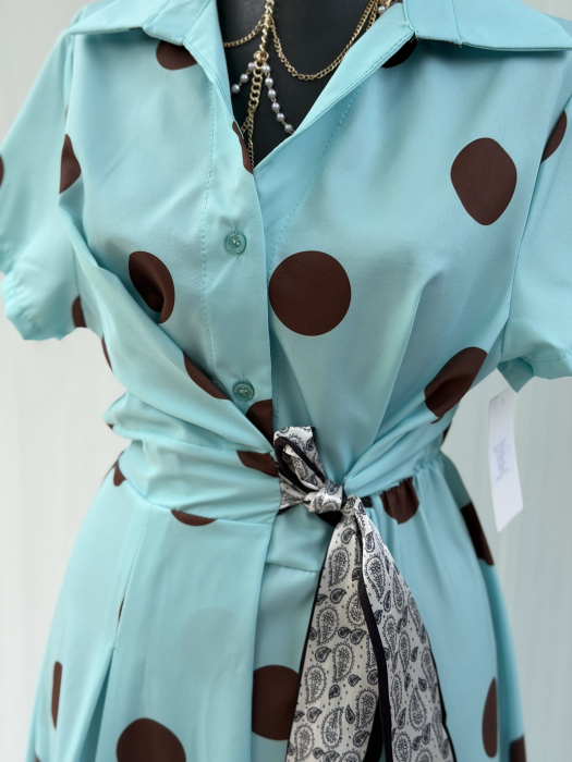 Rochie Grace Buline turcoaz deschis [2]