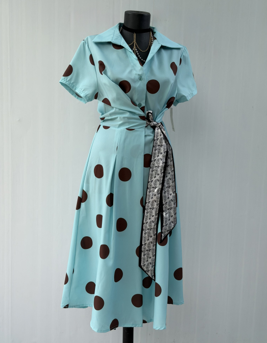 Rochie Grace Buline turcoaz deschis [3]