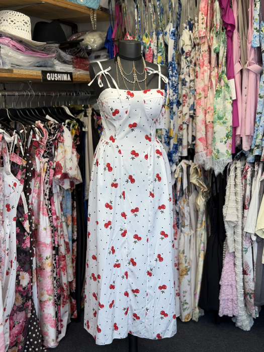 Rochie Mauri Cireșe alb [3]