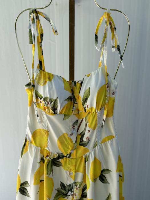 Rochie Mauri Lămâie Alb [4]