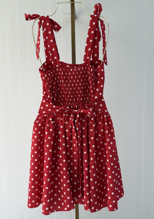 Rochie Miray Scurt Buline - Rosu [3]