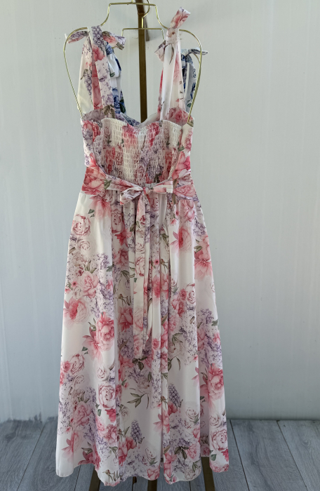 Rochie Miray floral roz [2]