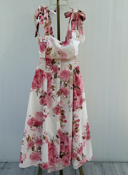 Rochie Miray trandafiri roz [2]