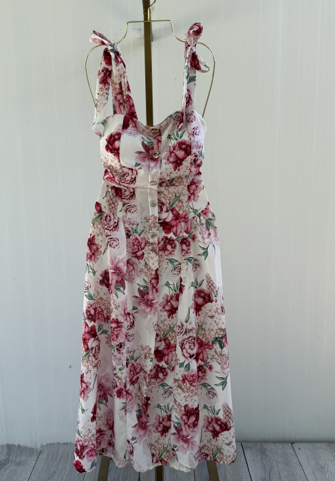 Rochie Miray floral rosu [3]